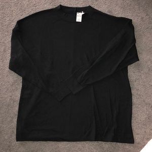 PINK Long Sleeve Waffle Tee